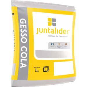 Gesso Cola Embalagem com 1kg juntalider