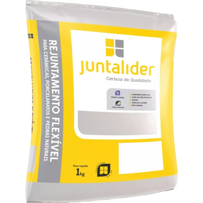 Rejunte Flexível Embalagem com 1kg juntalider