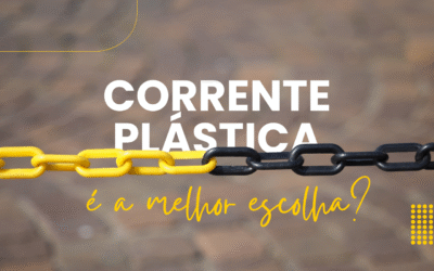 Segurança e delimitação: Por que a corrente plástica é a melhor escolha?